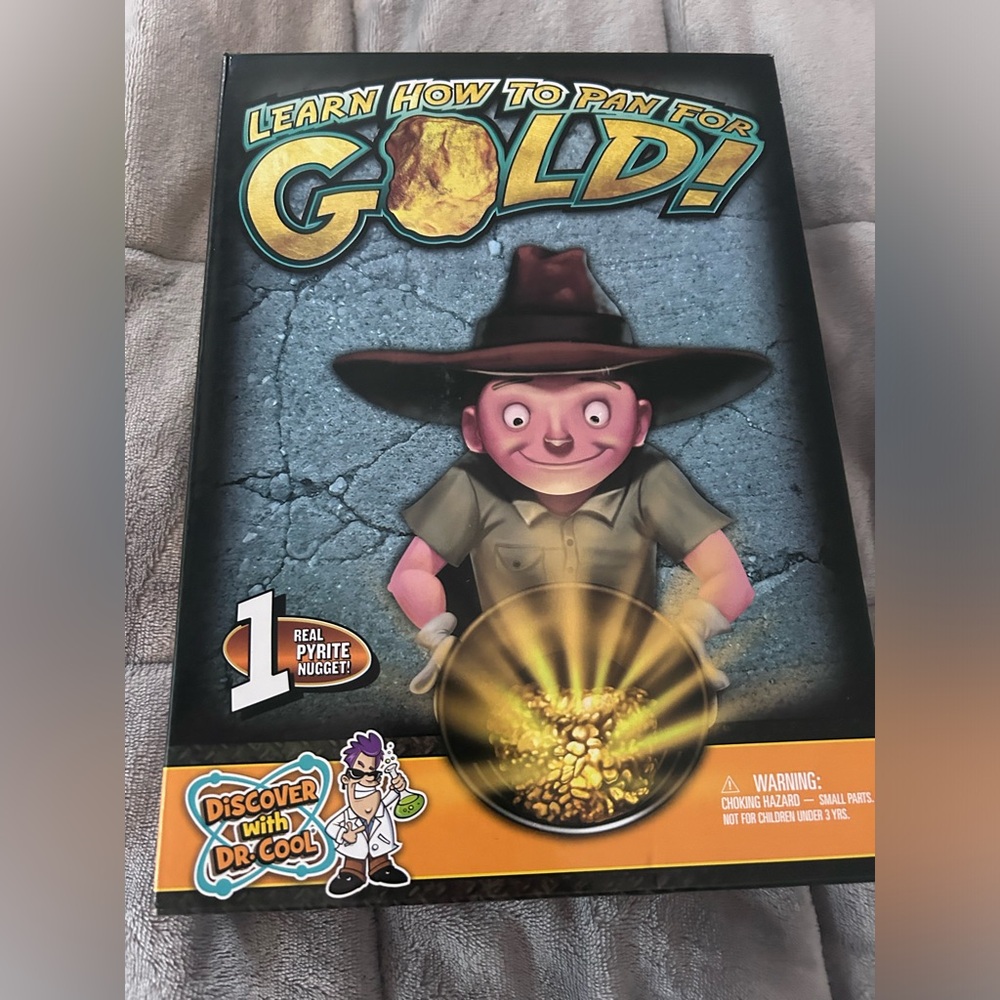 Learn how to pan for gold kit for kids